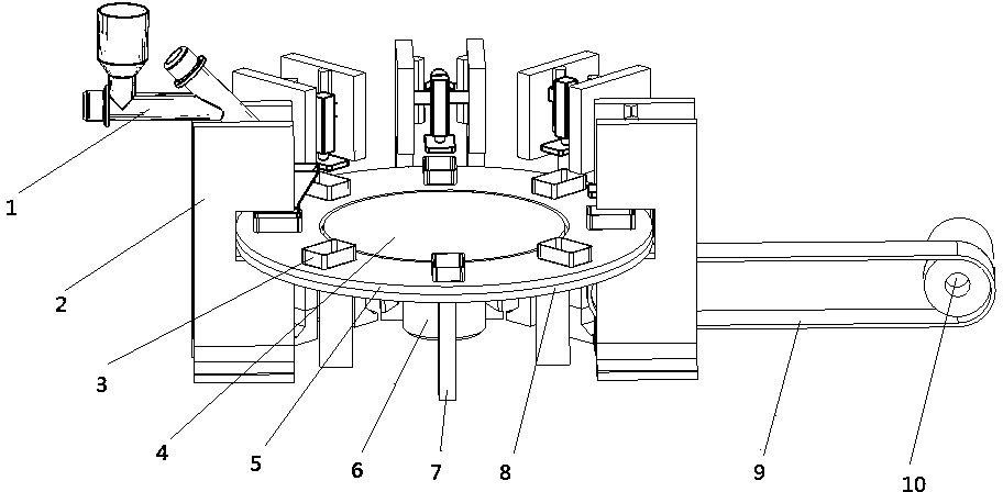 Rotary variable-frequency vibrating-compacting leaven making machine