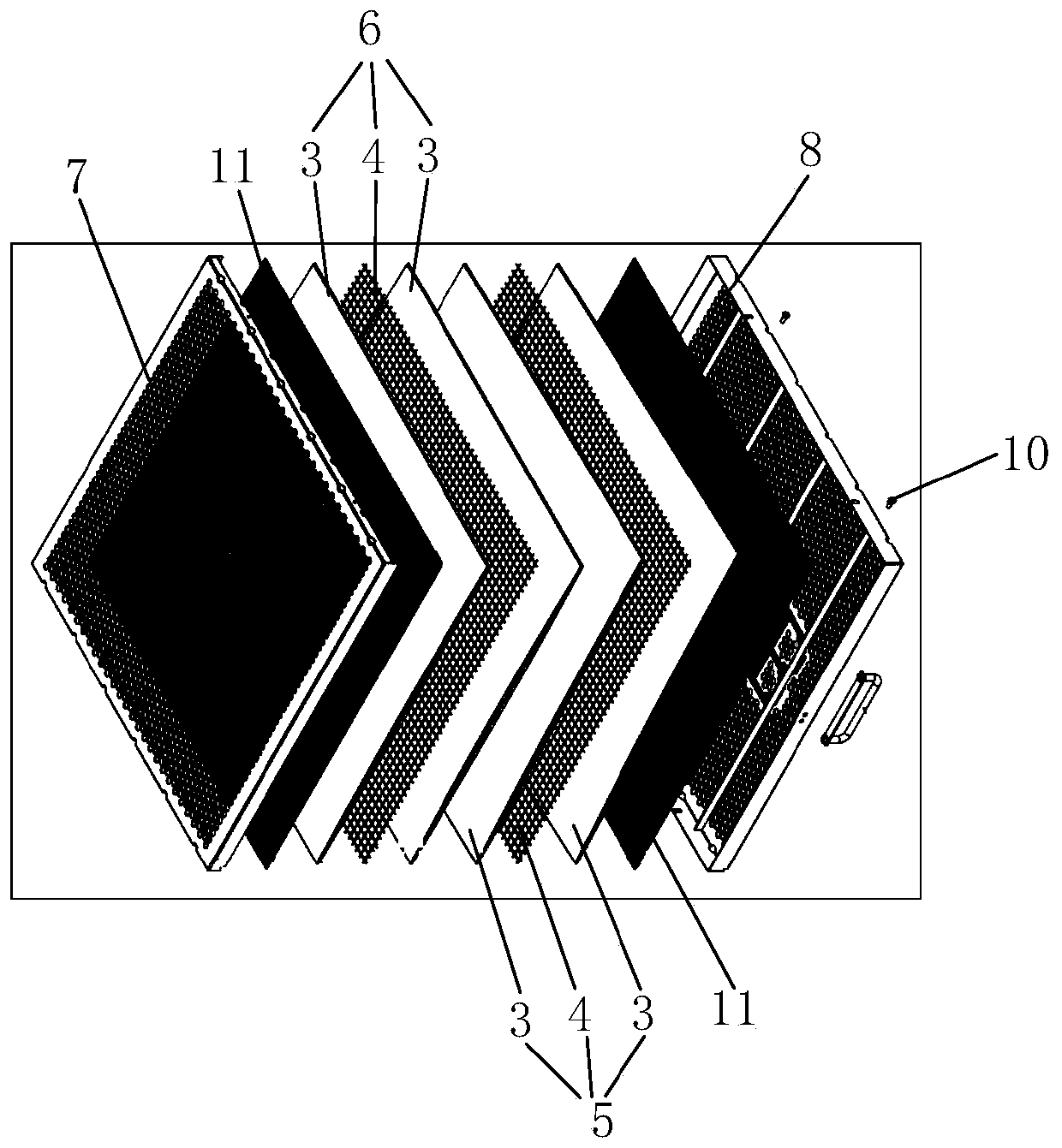 A kind of degreasing net and its processing method