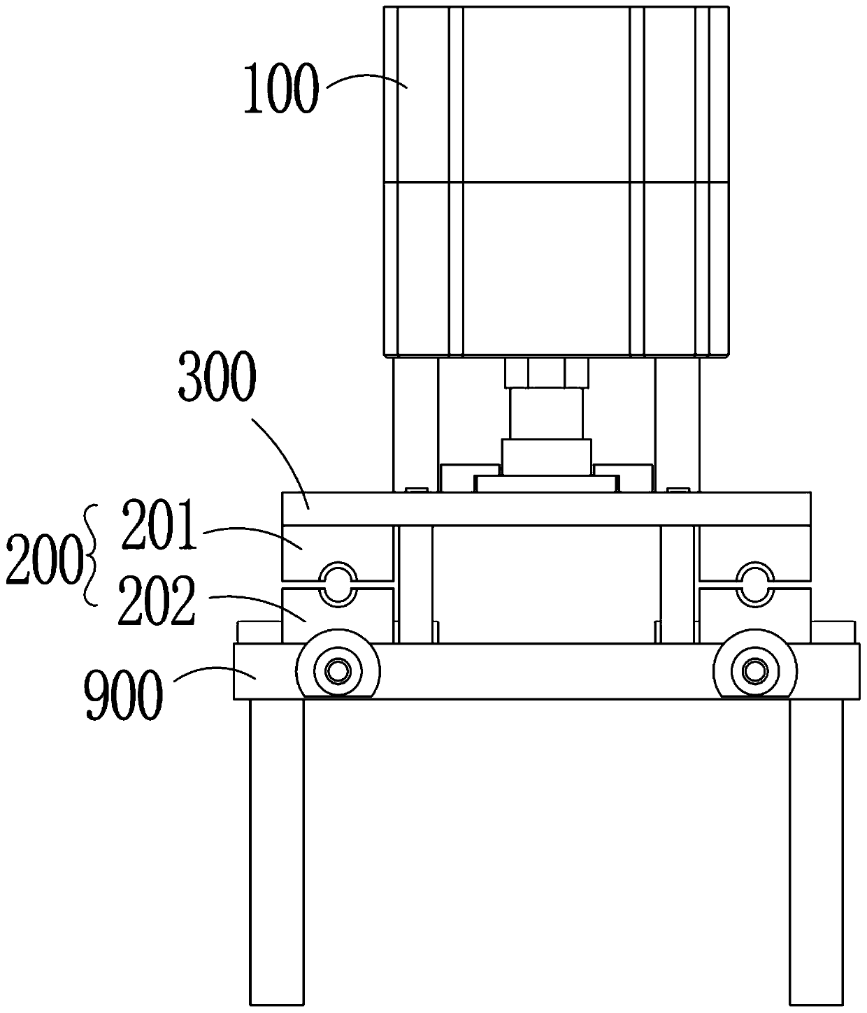 Clamping die device