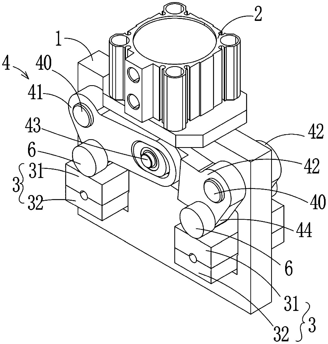 Clamping die device