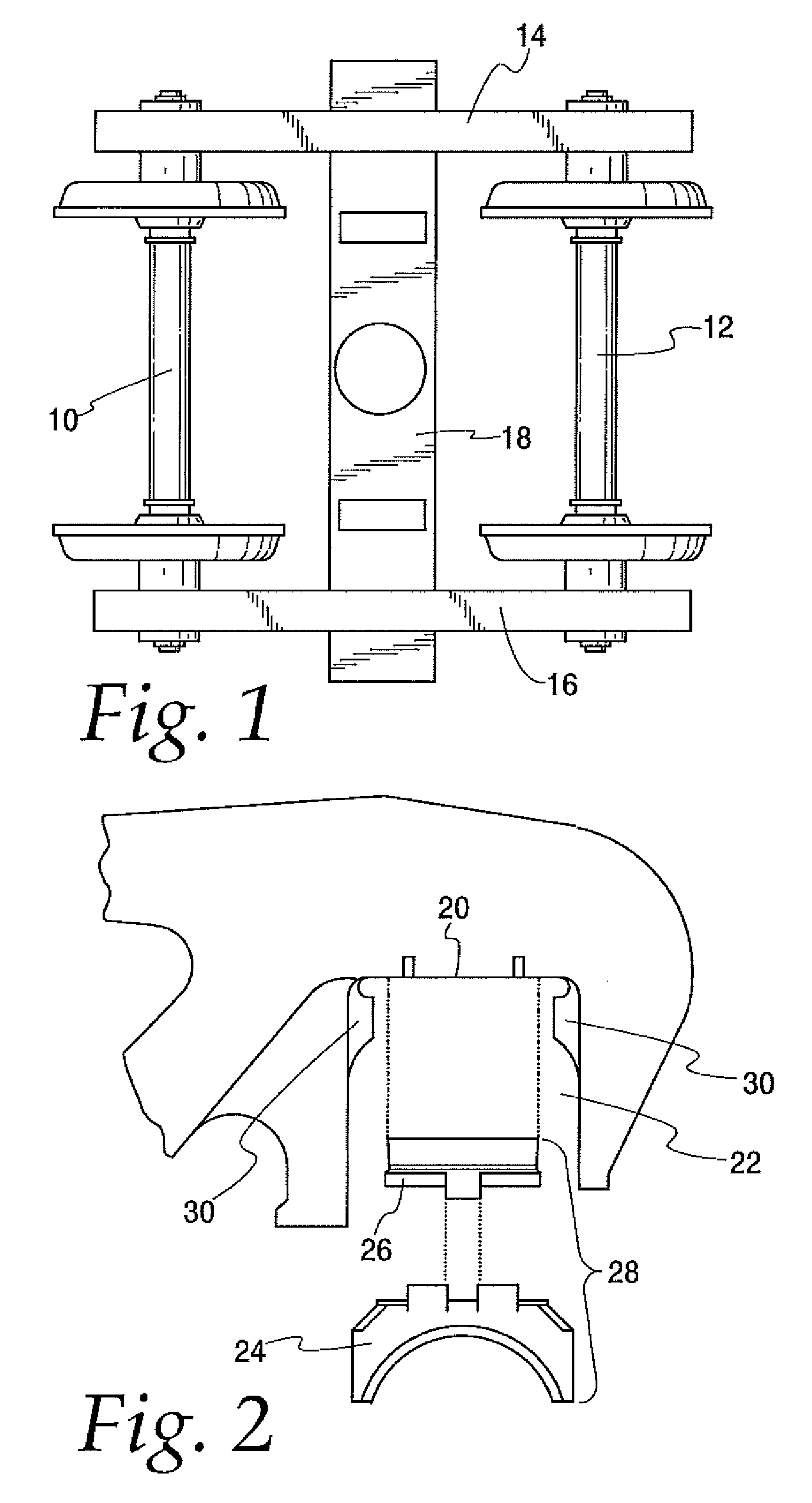 Low profile shear pad and adapter