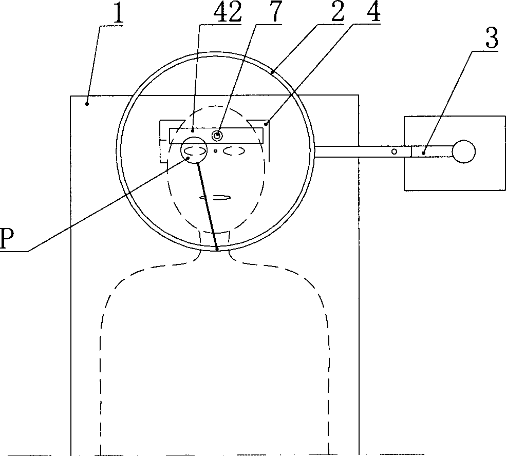 Strabism measuring instrument and its method for measuring strabism