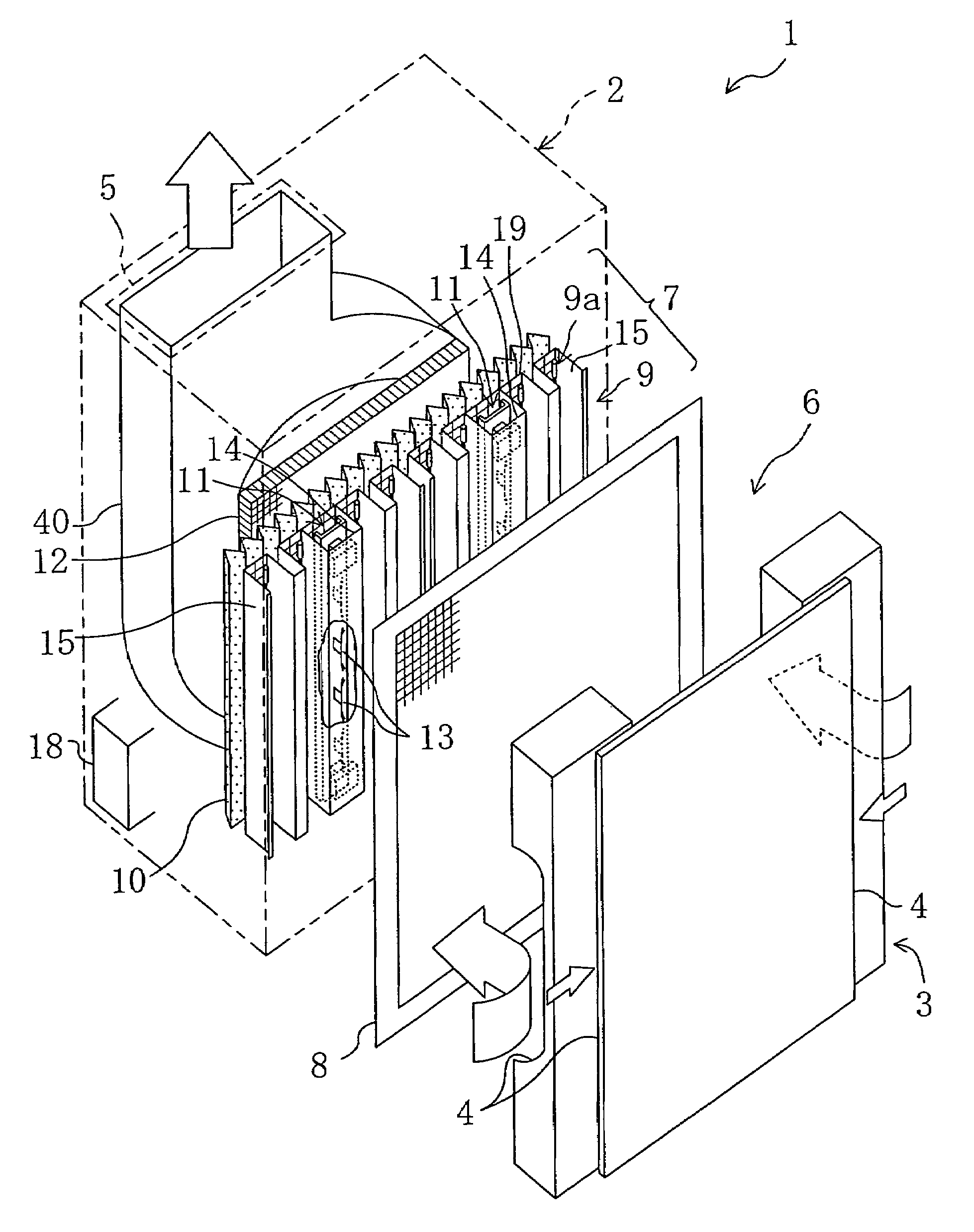 Discharge device and air purifier