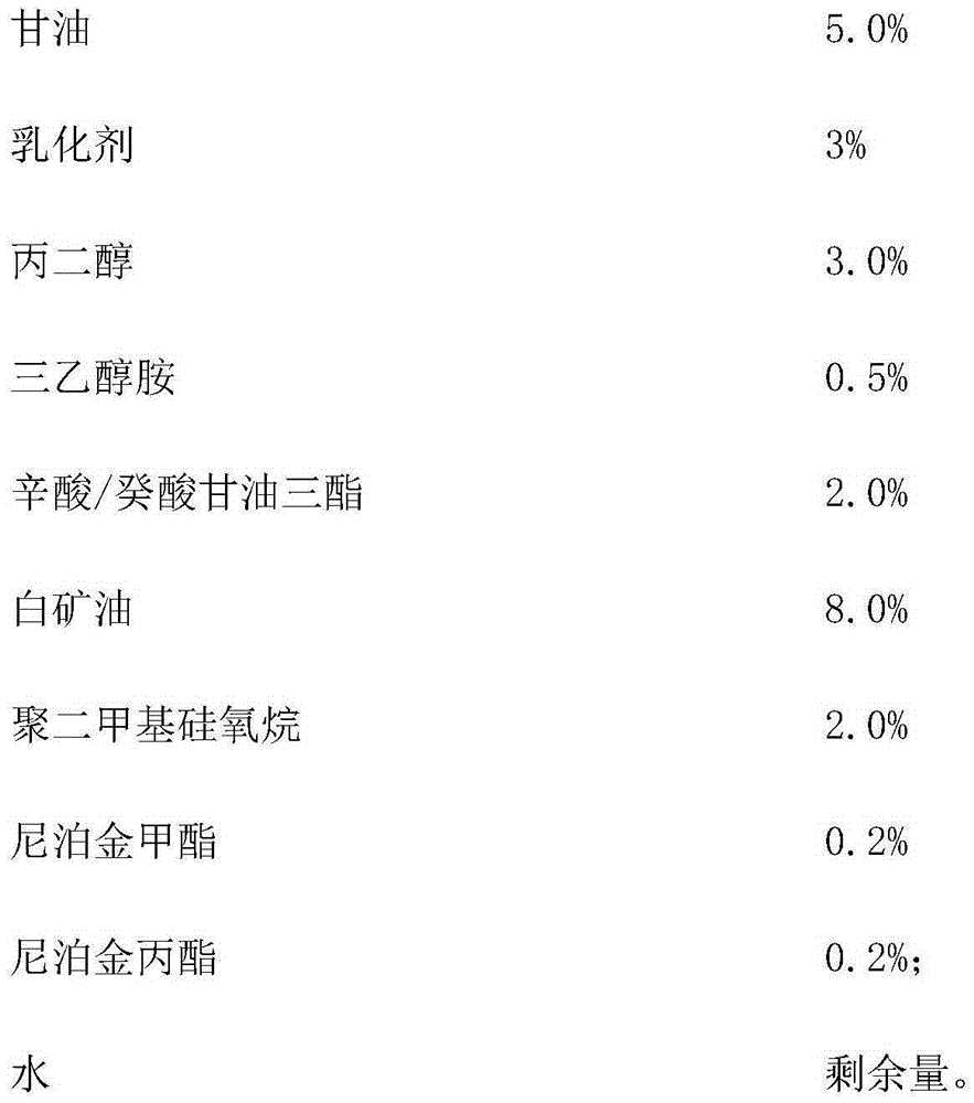 Bamboo leaf flavone contained whitening and moisturizing composition and preparation method and application thereof