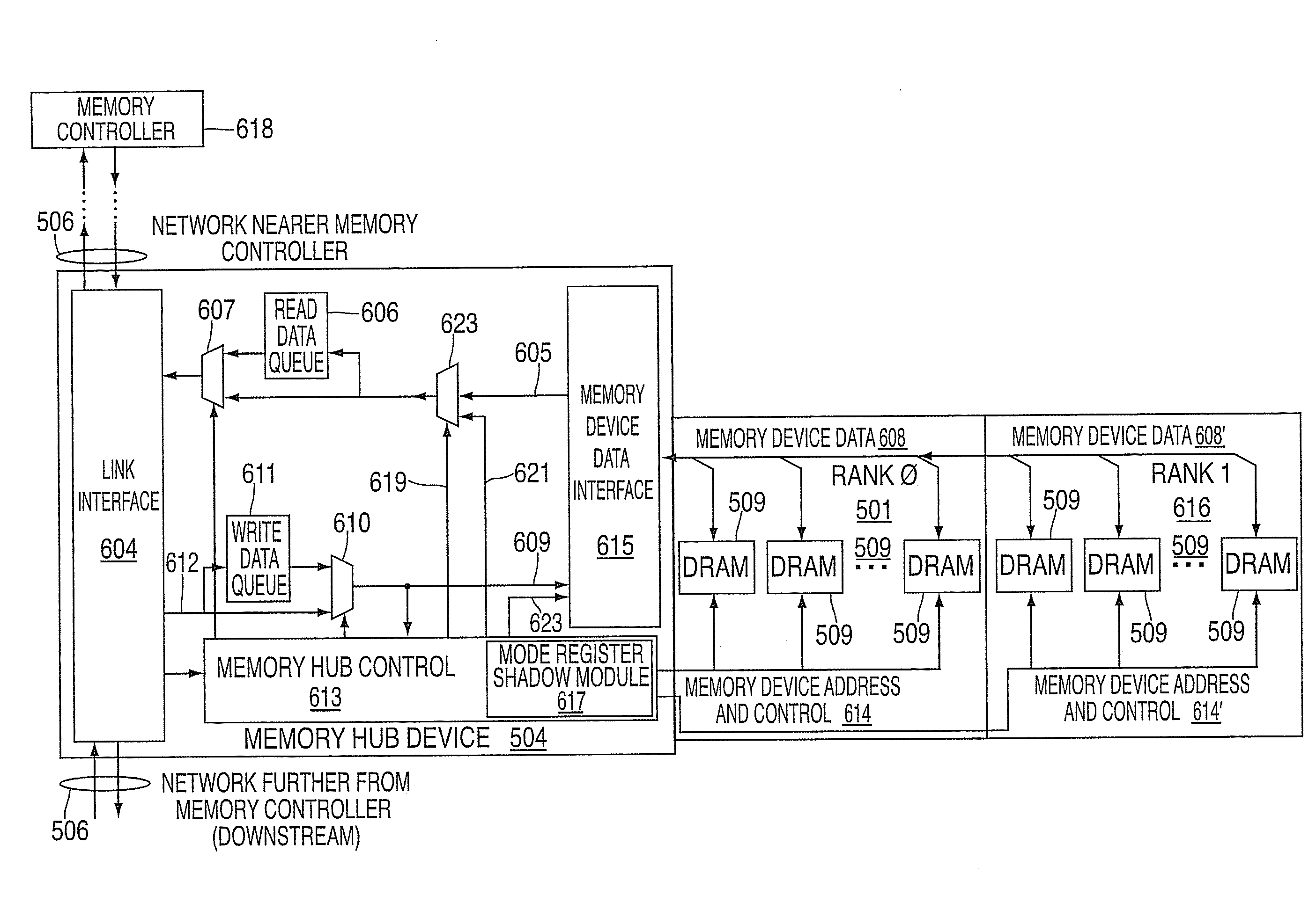 System and method for providing synchronous dynamic random access memory (SDRAM) mode register shadowing in a memory system