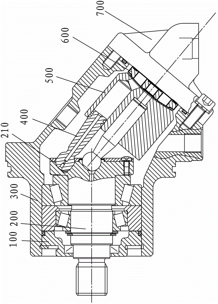 An inclined-shaft axial piston pump/motor