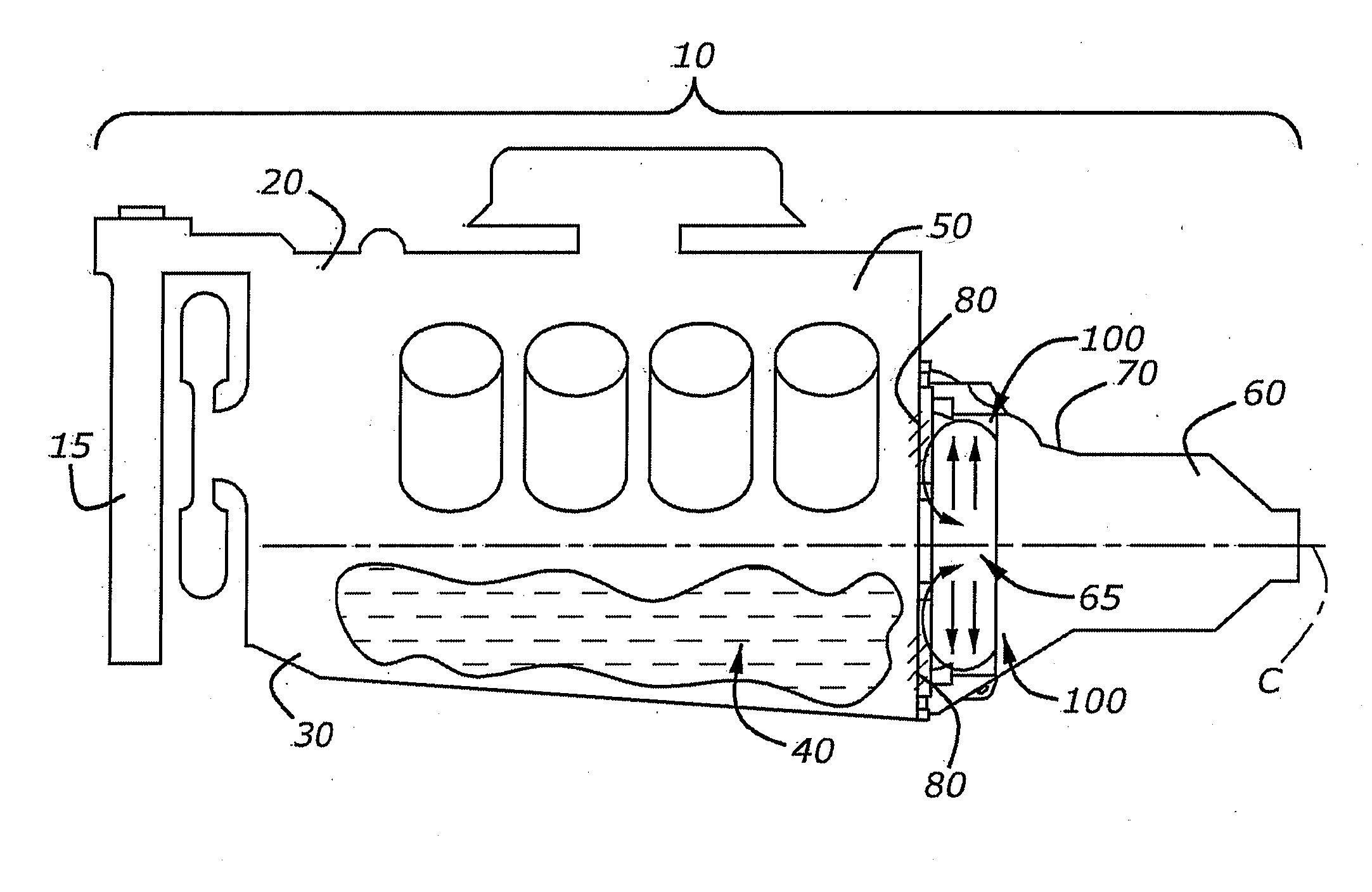 Dry-clutch transmission with cooling techniques