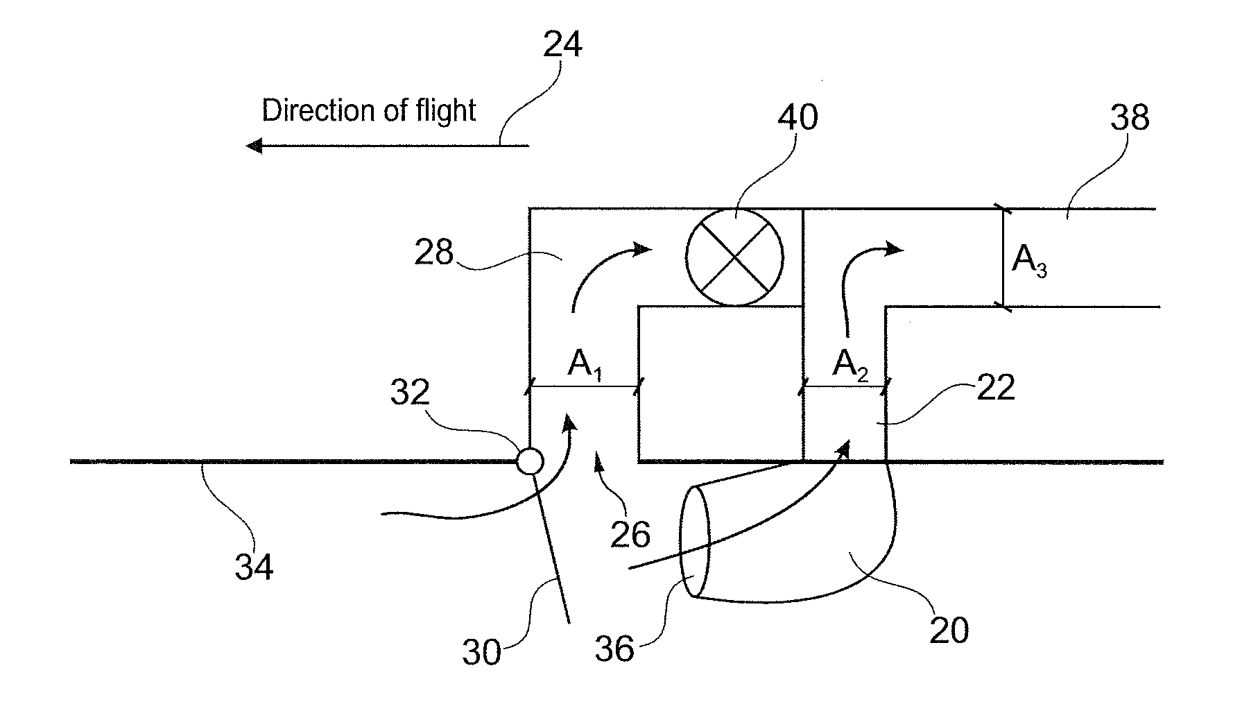 Fresh air inlet for an aircraft