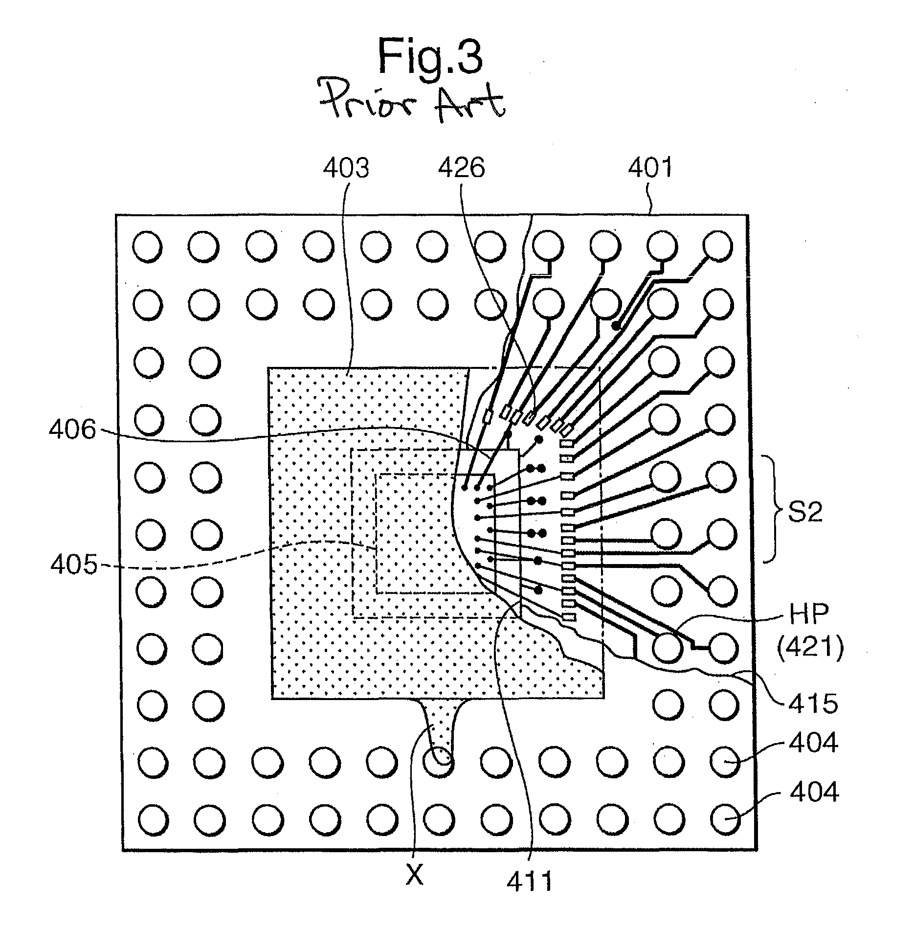 Semiconductor device having resin-sealed area on circuit board thereof