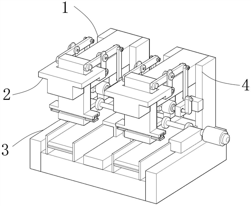 A kind of oblique stamping device for mechanical processing