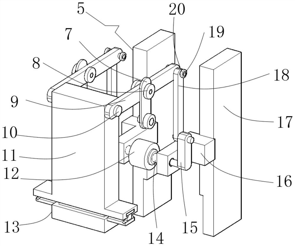 A kind of oblique stamping device for mechanical processing