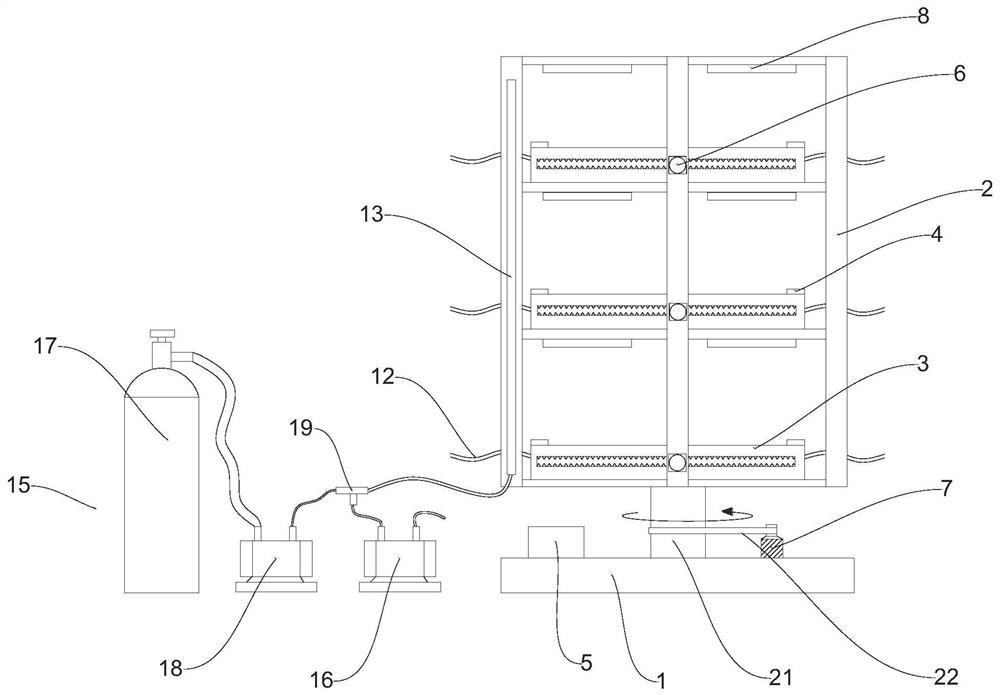 Plant seedling raising device and method