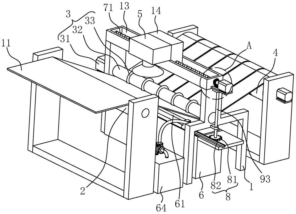 Cable PET water-blocking tape production device