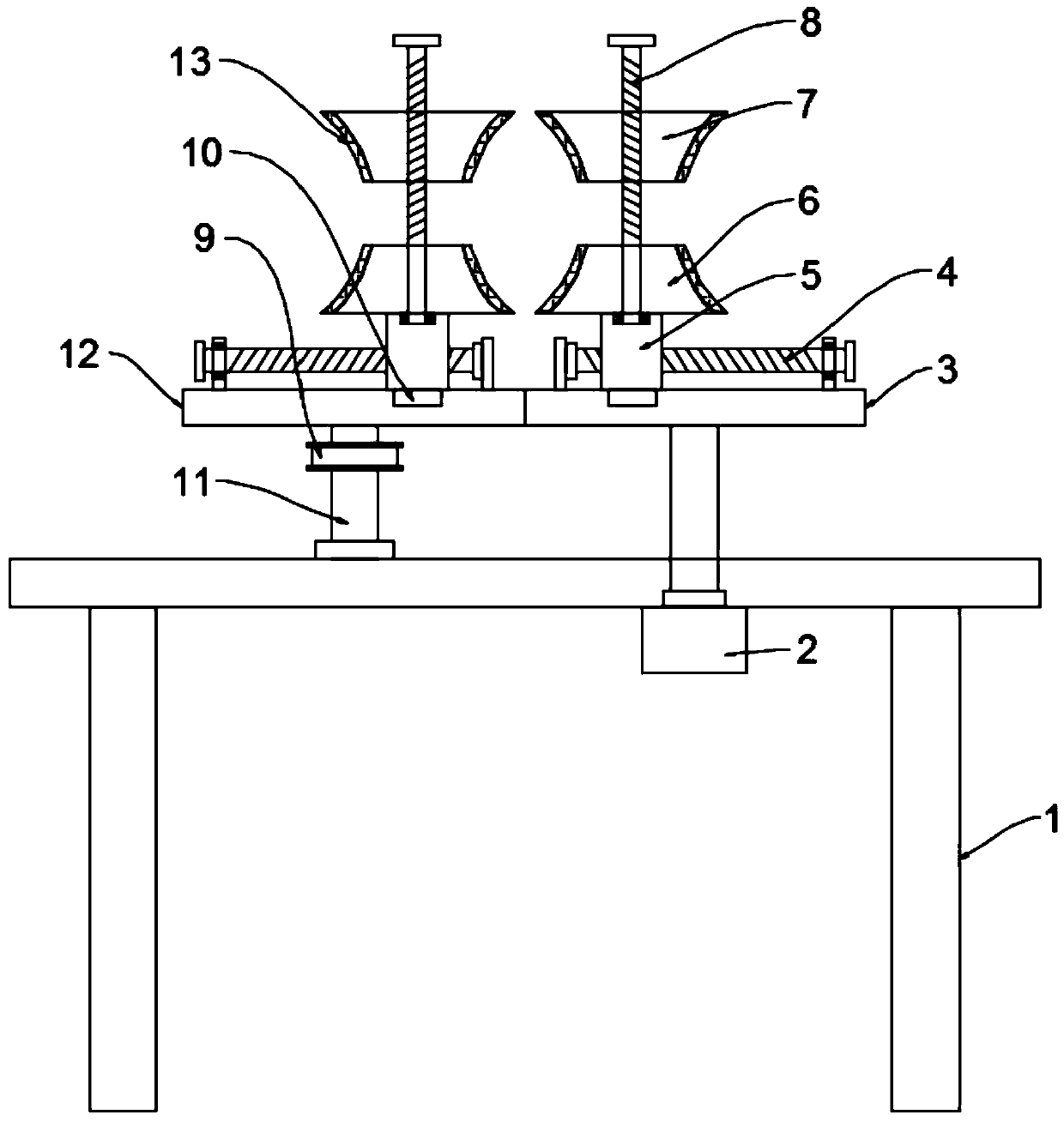 Steel tube clamping device for machining