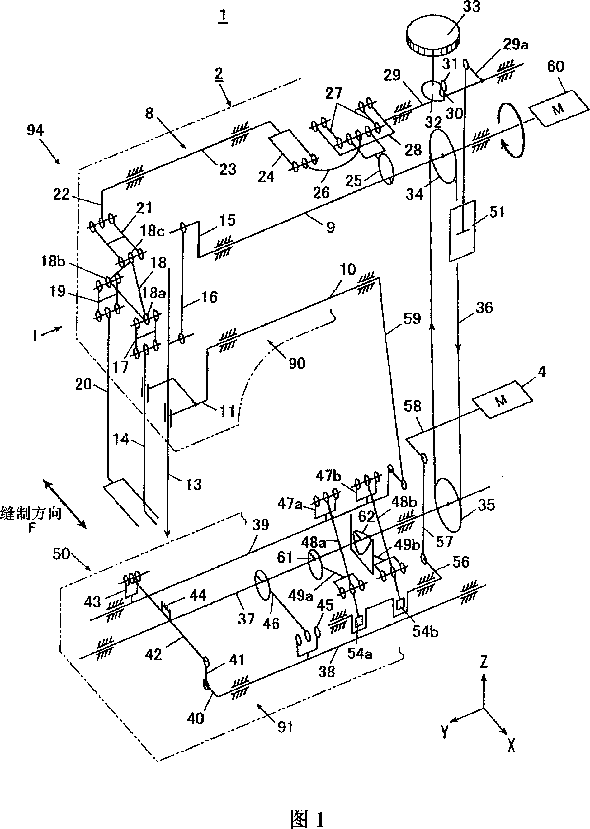 Feeding mechanism for sewing machine