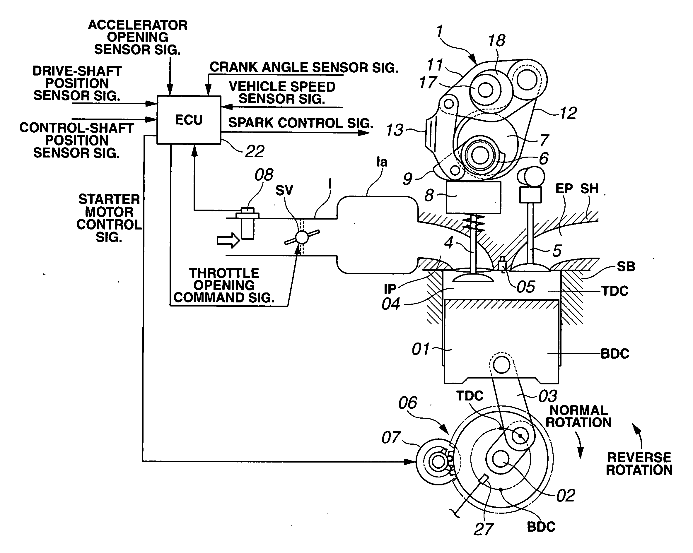 Variable valve actuation system of internal combustion engine