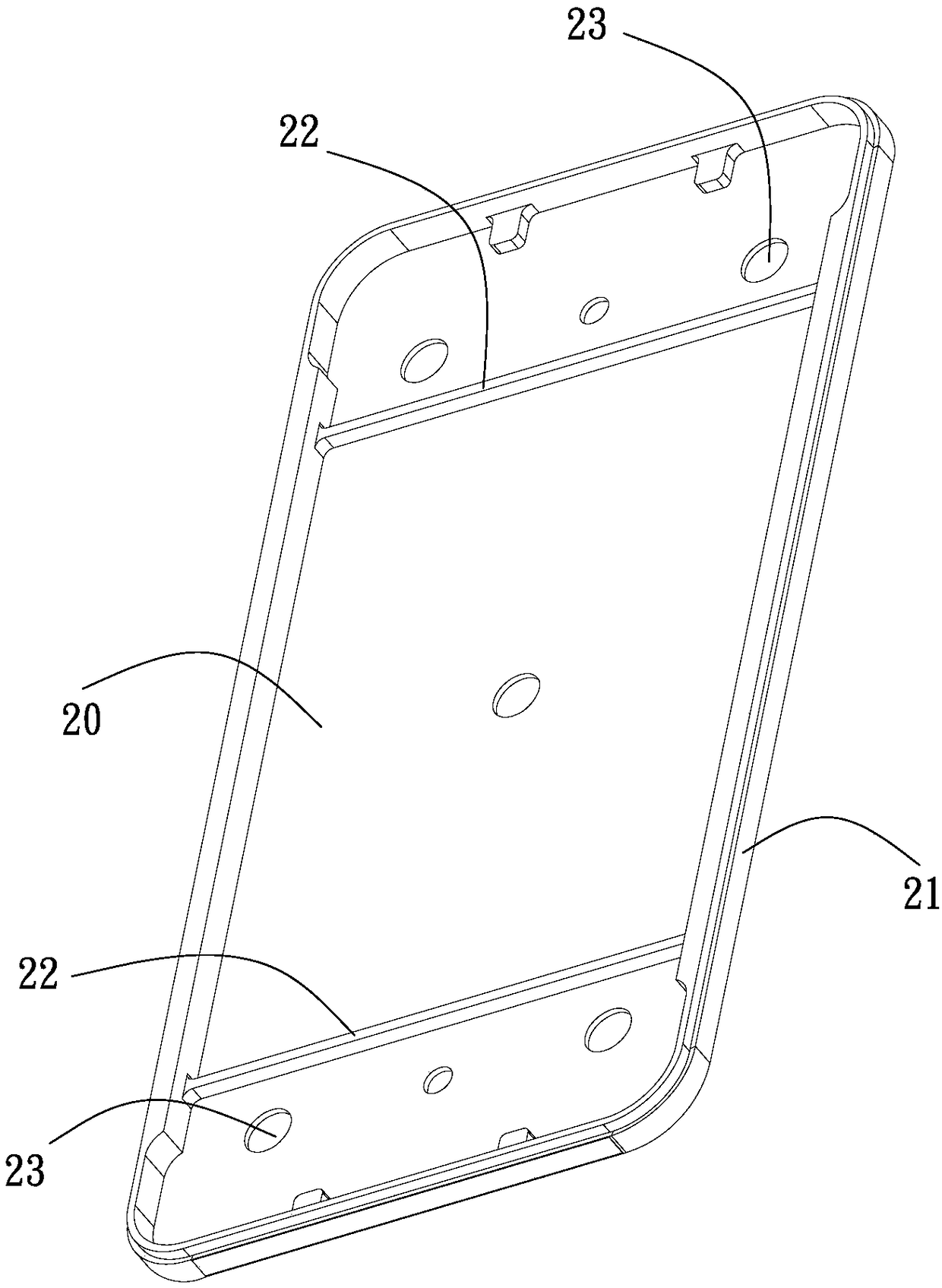 Metal middle frame and processing method of metal middle frame