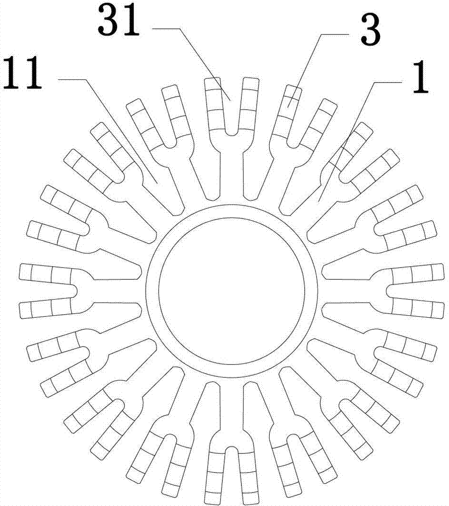 Radiating shell of LED lamp