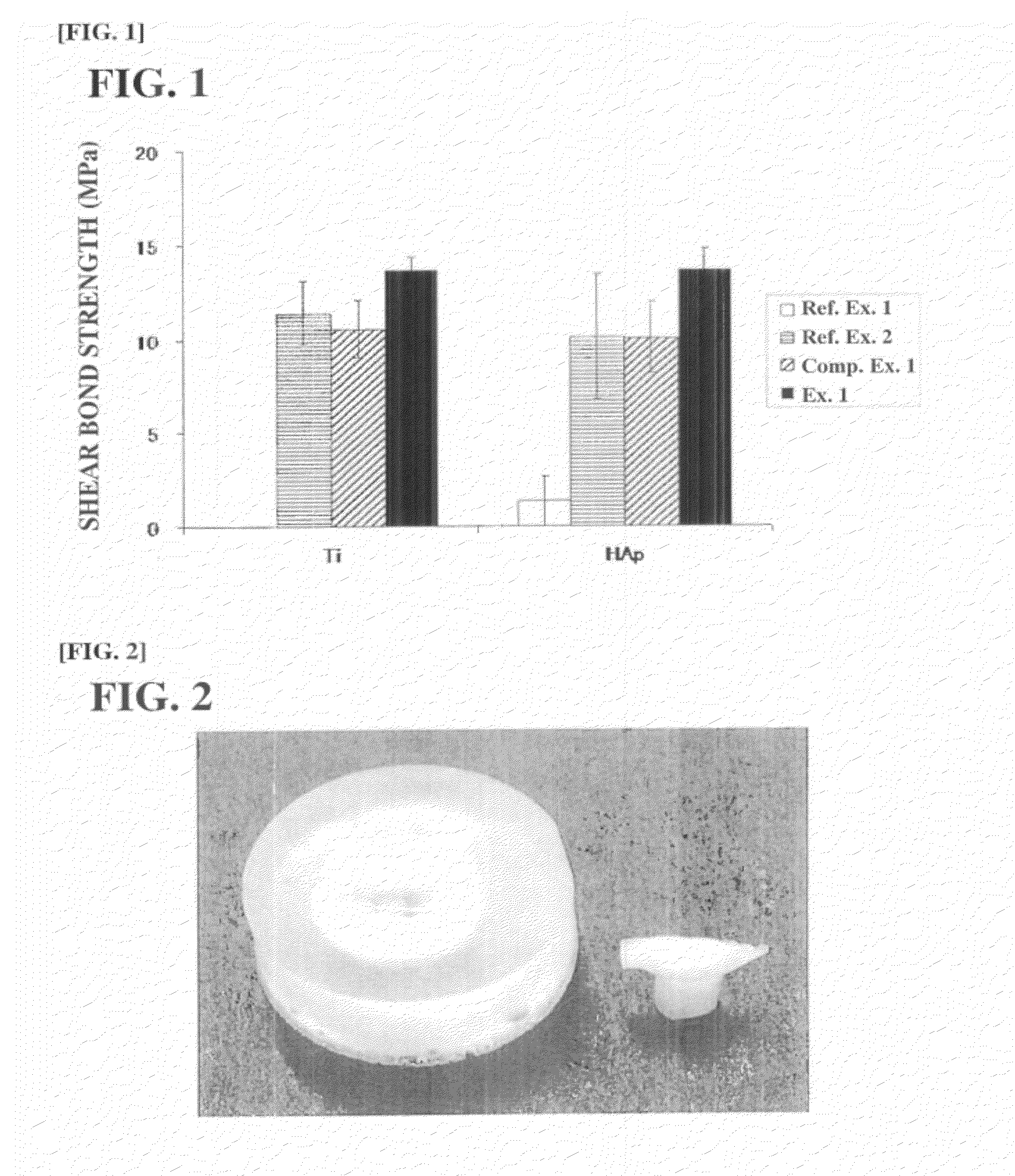 Kit for adhering biological hard tissues