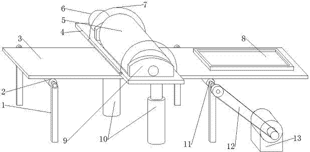 Automobile trim part surface treatment device