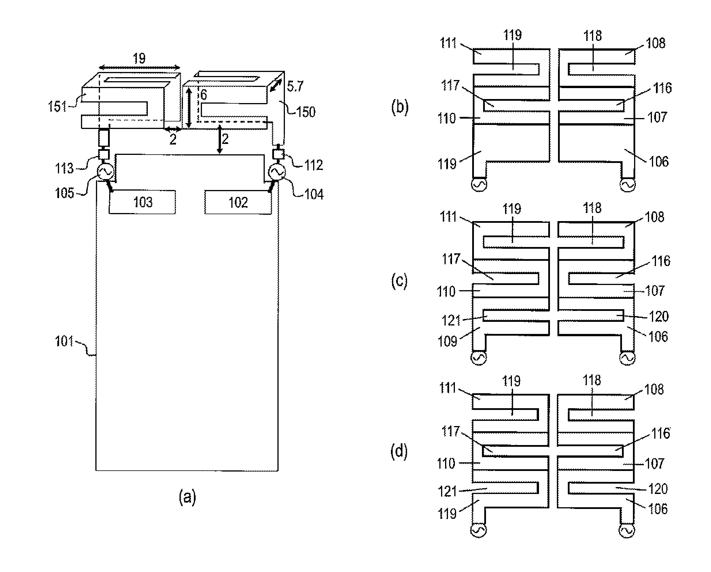 Antenna device and portable wireless terminal equipped with the same