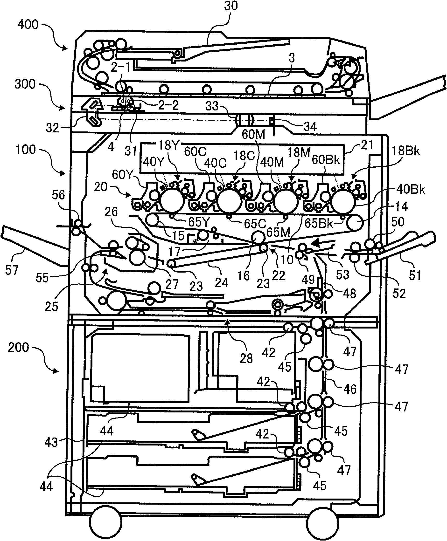 Document illuminating device, image access device and image forming device