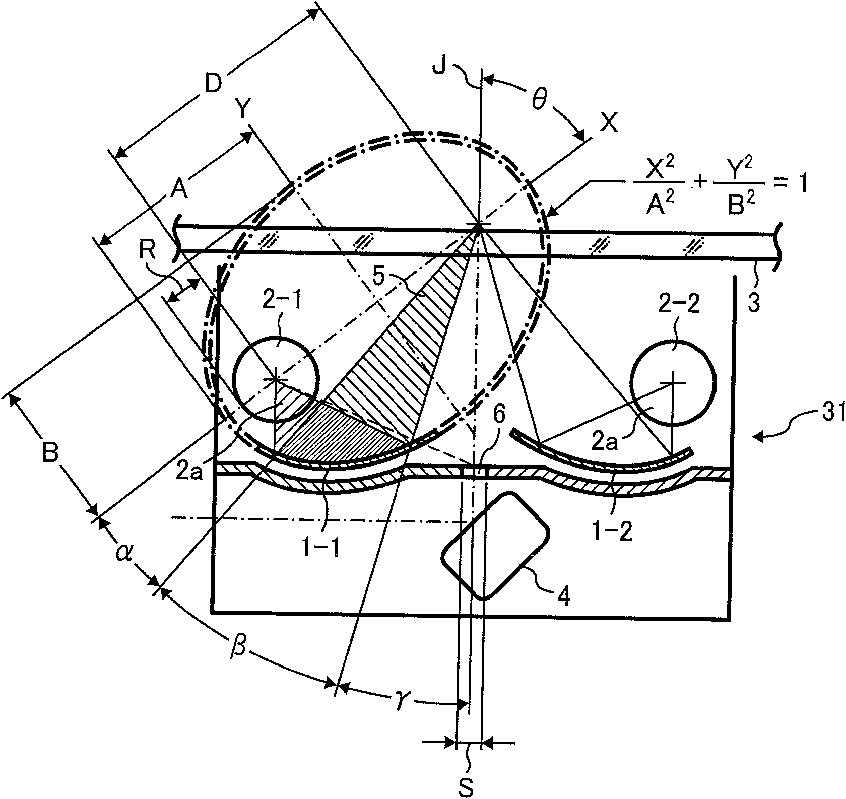 Document illuminating device, image access device and image forming device