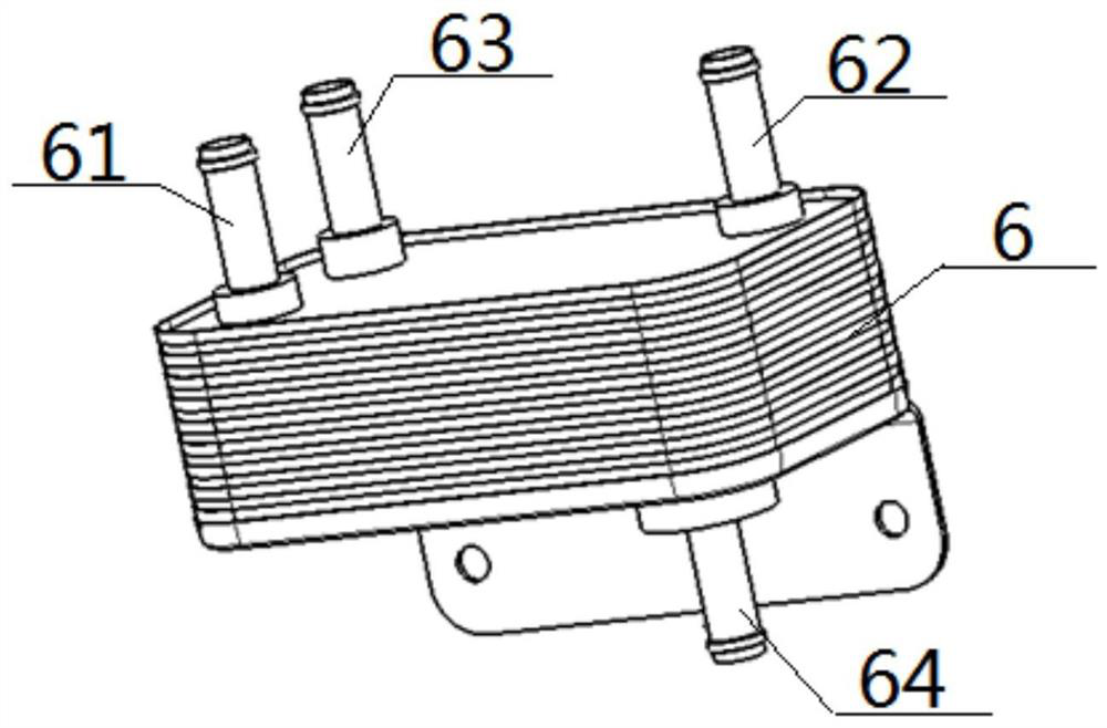 Thermal management system and application method of a gasoline-electric hybrid commercial vehicle