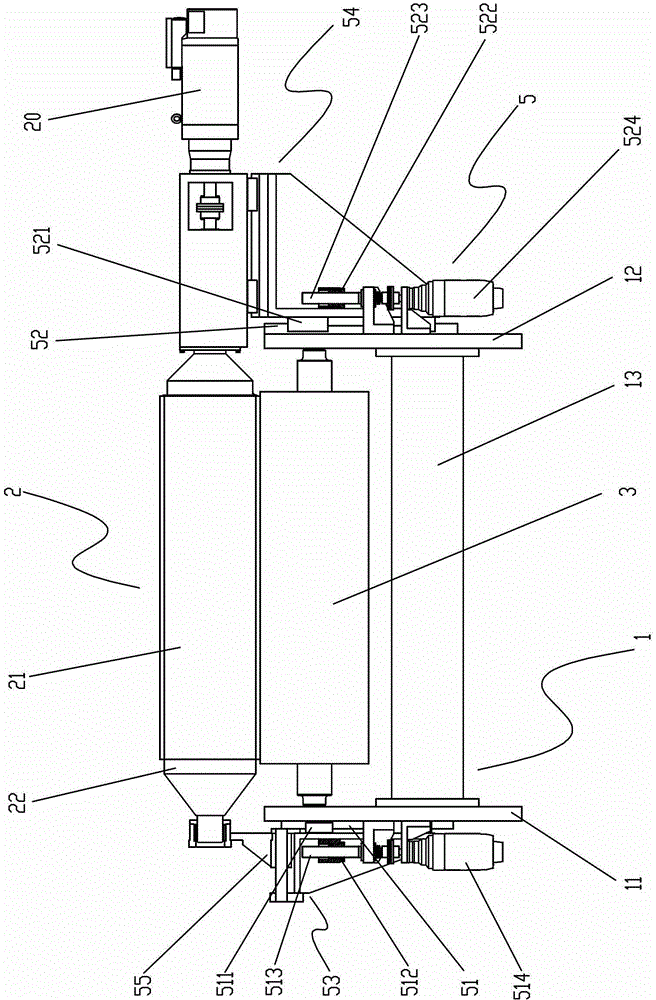 Full-servo transmission pressurizing bushing flexible plate printing unit