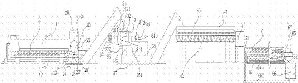 Separation system for bottle bodies, labels and covers of waste plastic bottles and machining method of separation system