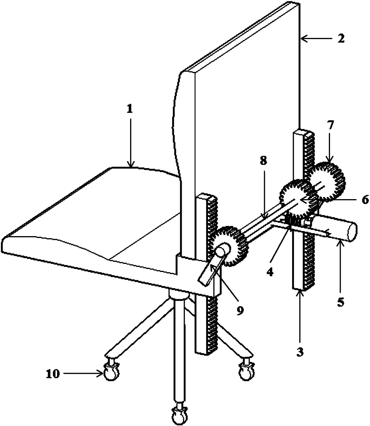 Automatically adjustable backest-adjustable massage chair