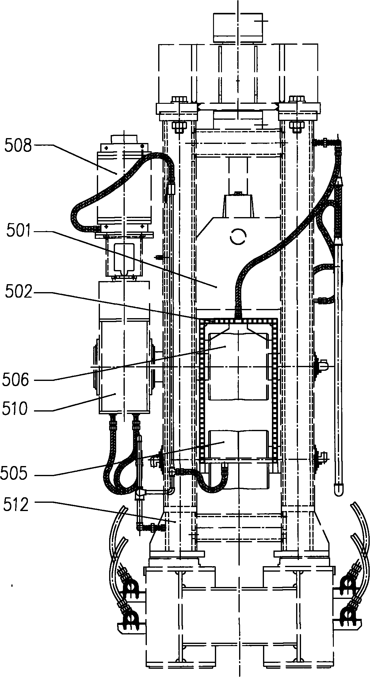 Tension leveler for continuous caster