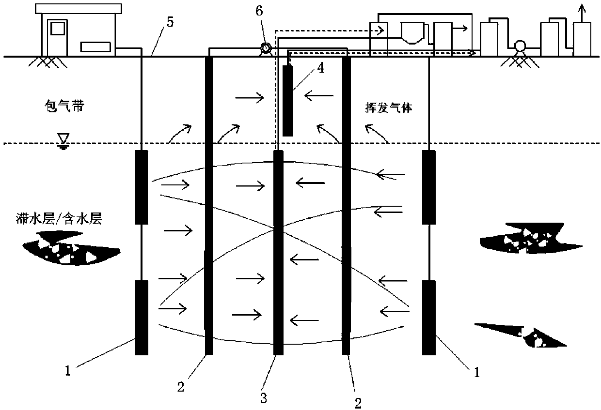 In-situ thermal desorption repair system and method for polluted soil