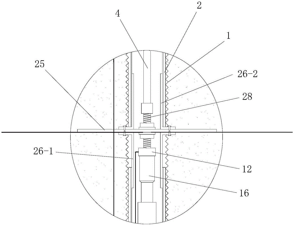 Filing layered sedimentation monitoring device and method