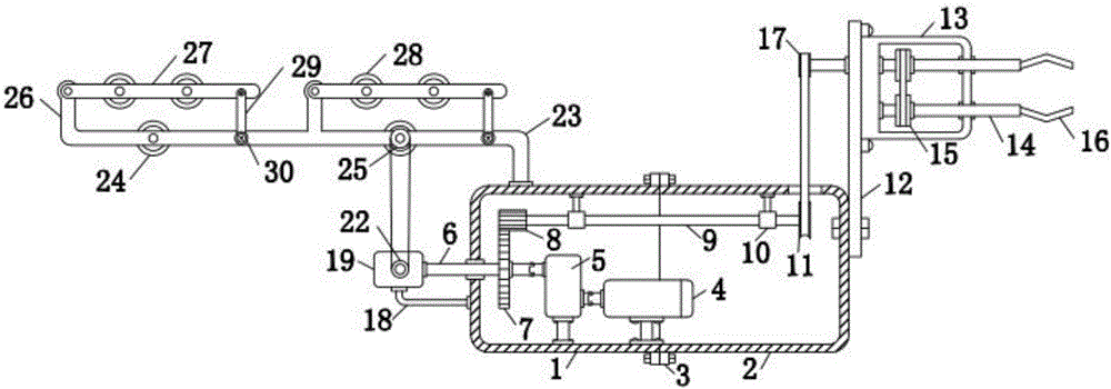 Ice breaking device of high voltage transmission line