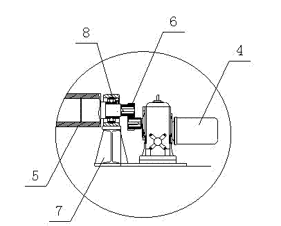 Long-shaft roller carrier