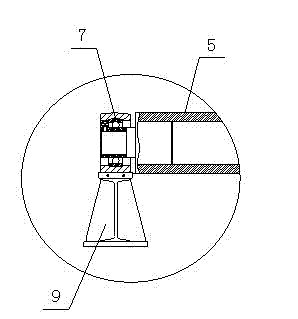 Long-shaft roller carrier