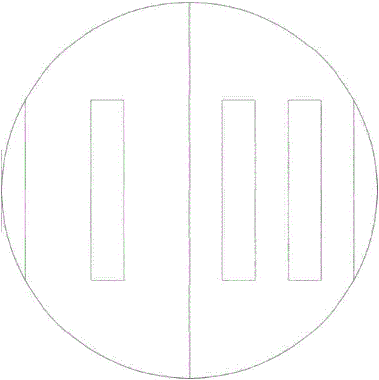 Gas phase distribution device of baffle plate tower