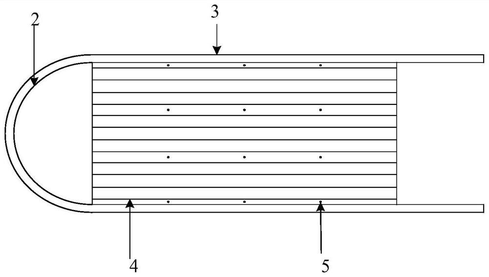 U-shaped belt corrugated energy dissipation part damper