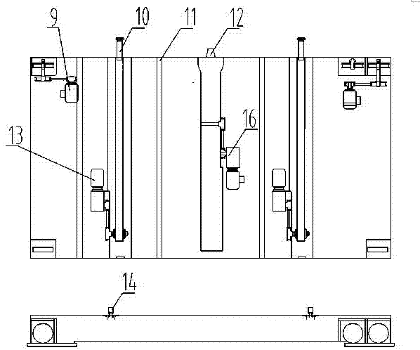 Low-pressure die casting machine with liftable and changeable heat preserving furnace