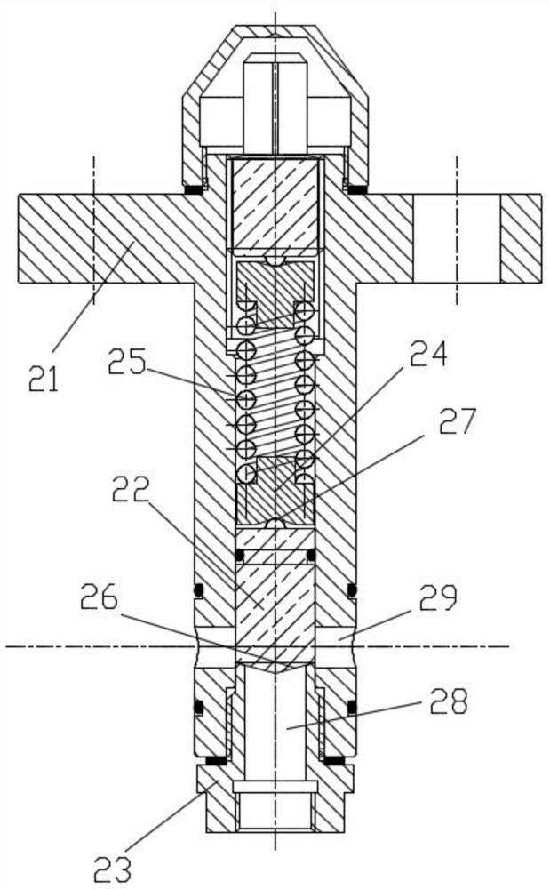 Liquid impact prevention device of equipment for gathering and transporting liquid-containing oil well head gas in desert oil field