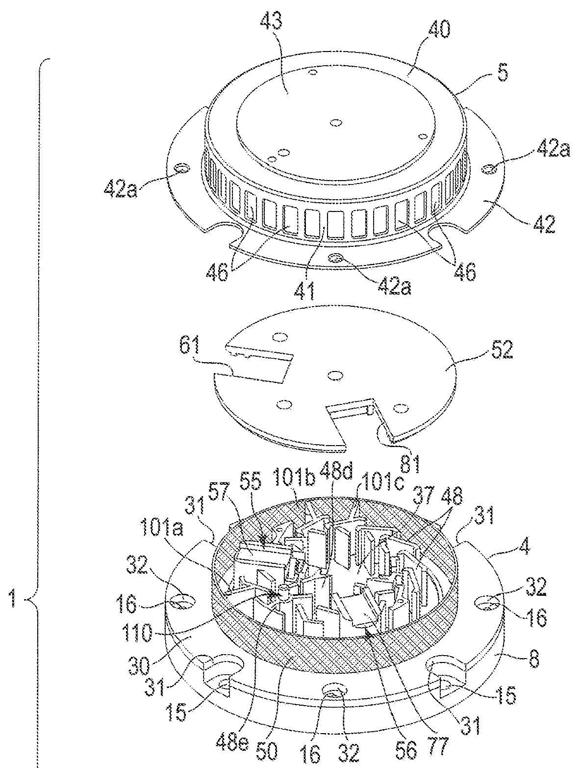 Photoelectric smoke sensor