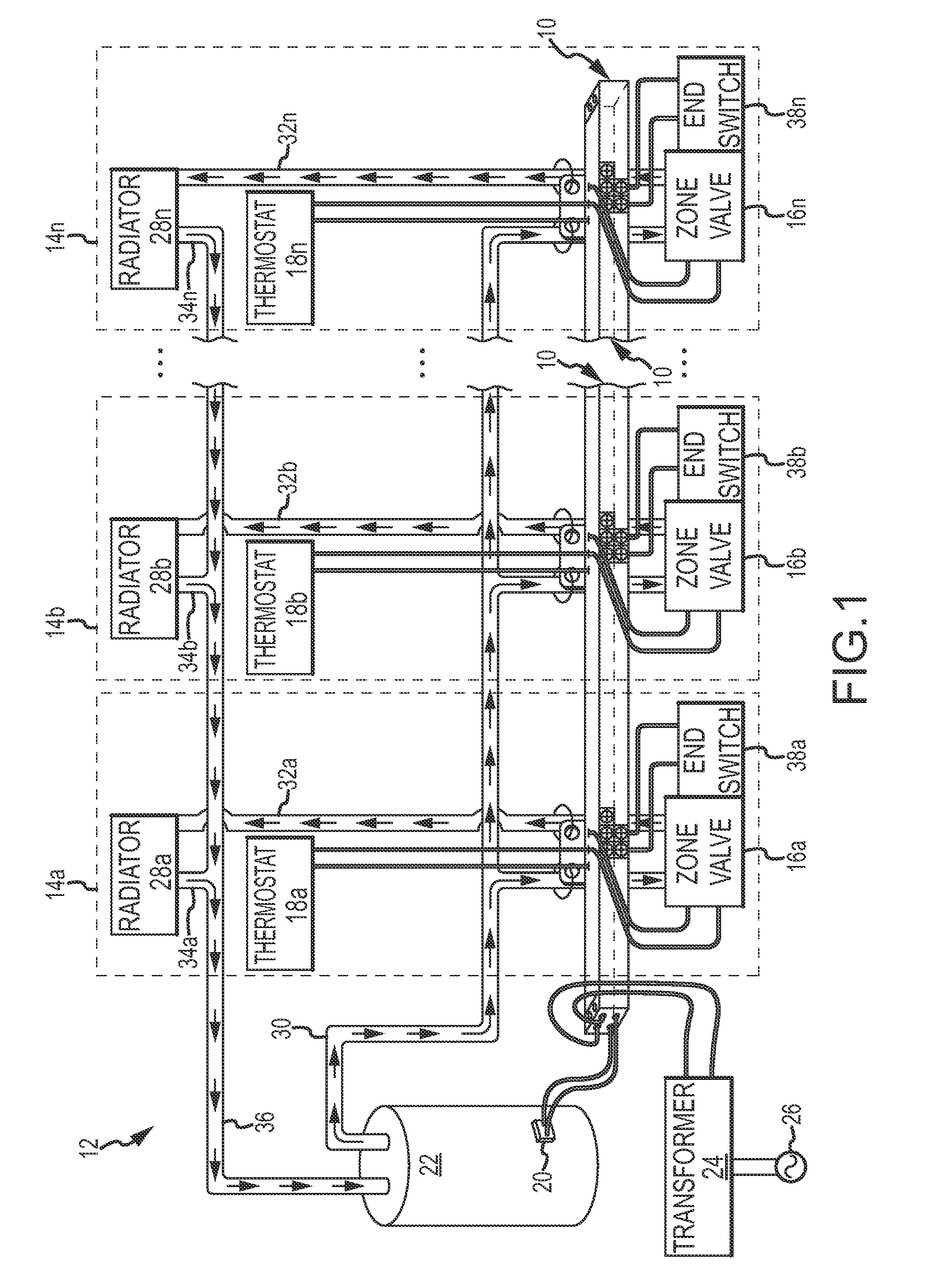 Integrated boiler component wiring assembly and method