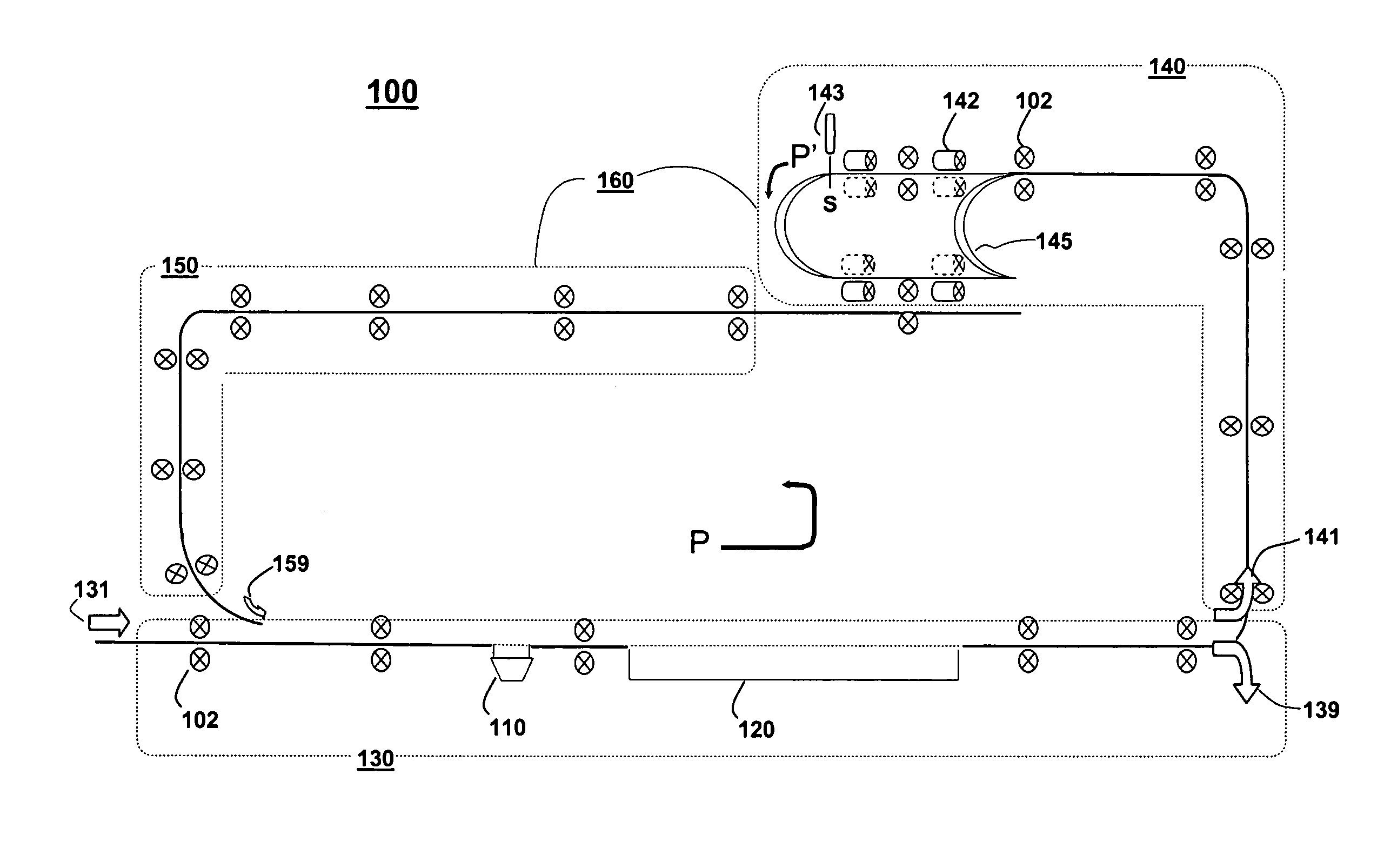 Constant lead edge paper inverter system