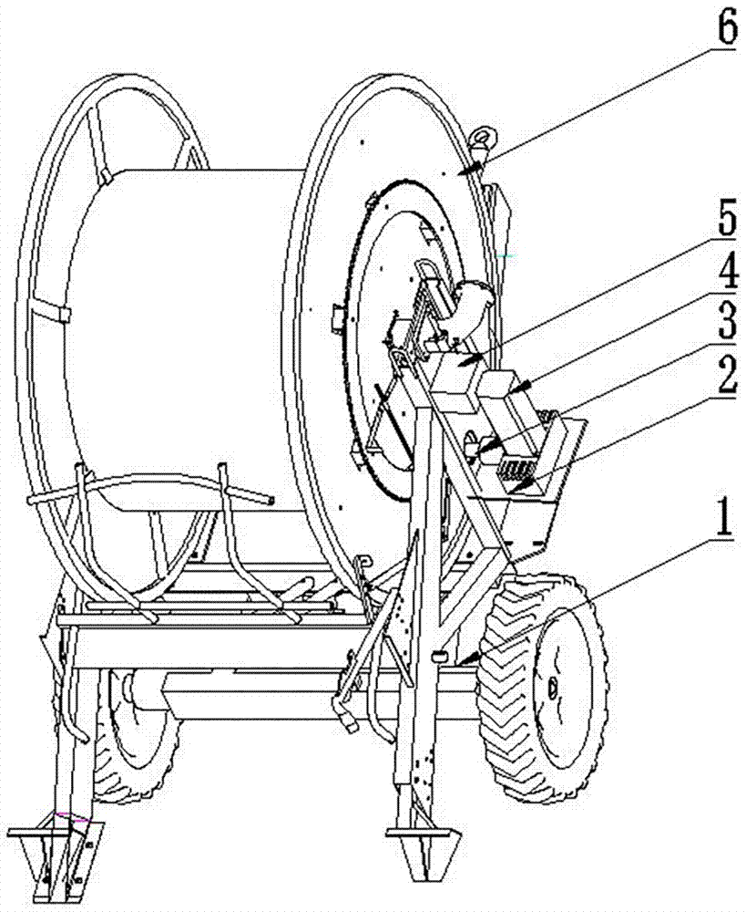 Automatic walking rolling disk type sprinkler and use method thereof