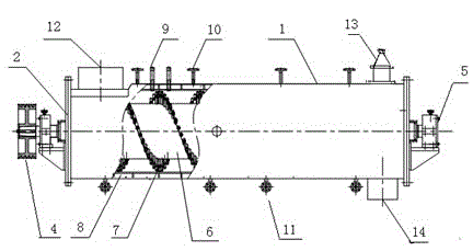 Oxidizing and granulating device for pigment carbon black and pigment carbon black prepared by same