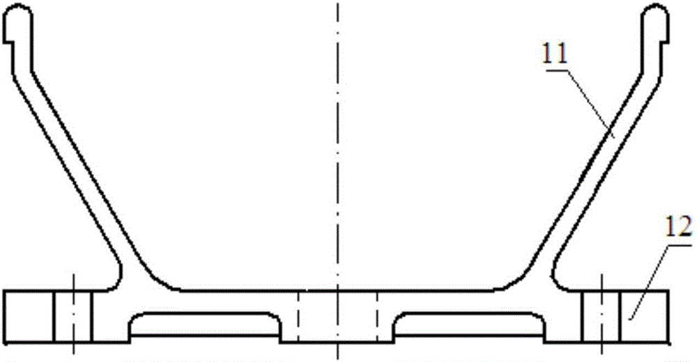 Rear suspension rubber pad assembly