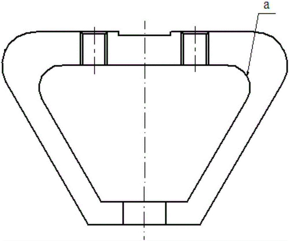 Rear suspension rubber pad assembly