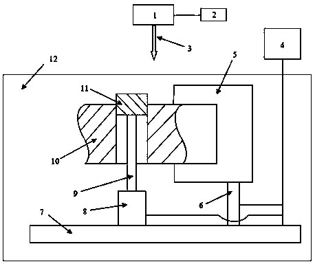 Prismatic irregular hole underwater laser shock peening method and device for realizing same