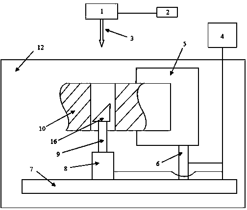 Prismatic irregular hole underwater laser shock peening method and device for realizing same